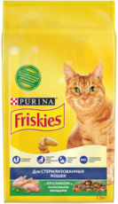 Friskies для стерилизованных кошек и котов c кроликом и полезными овощами