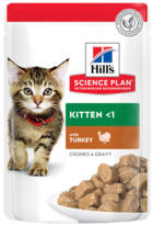 Hill's Science Plan Kitten with Turkey (в соусе, пауч)
