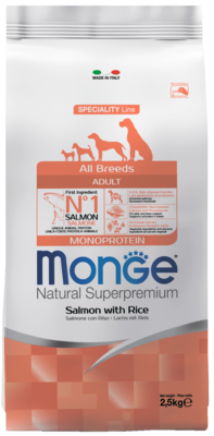 Monge Speciality Line All Breeds Adult Salmon and Rice