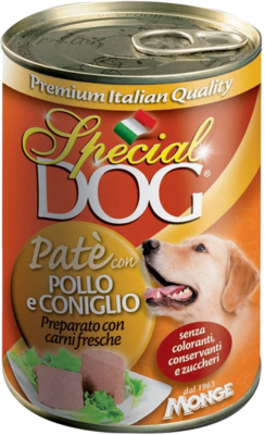 Special Dog Pate con Pollo e Coniglio (банка)