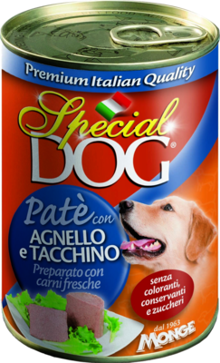 Special Dog Pate con Agnello e Tacchino (банка)