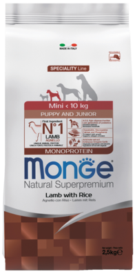 Monge Speciality Line Mini Puppy&Junior Lamb and Rice