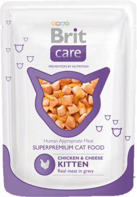 Brit Care Chicken & Cheese Kitten (пауч)