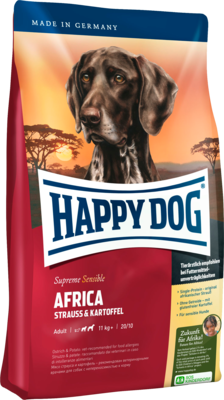 Happy Dog Supreme Sensible Africa Strauss & Kartoffel