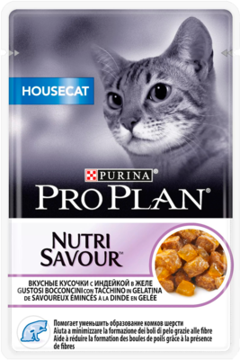 Pro Plan NutriSavour Housecat with Turkey (в желе, пауч)
