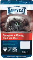 Happy Cat Говядина и Солод