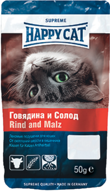 Happy Cat Говядина и Солод