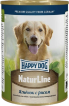 Happy Dog NaturLine Ягненок с Рисом (банка)