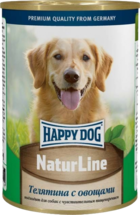 Happy Dog NaturLine Телятина с Овощами (банка)