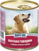 Happy Dog Вкусная Говядина с Сердцем, Печенью и Рубцом (банка)