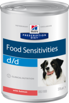 Hill’s Prescription Diet Food Sensitivities d/d with Salmon Dog (банка)