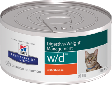 Hill’s Prescription Diet Digestive / Weight Management w/d with Chicken Cat (банка)