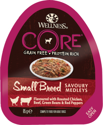 Wellness Core Small Breed Savoury Medleys Flavoured with Roasted Chicken, Beef, Green Beans & Red Peppers (ламистер)
