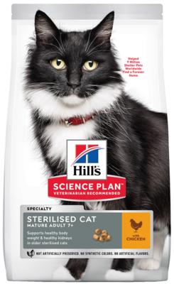 Hill’s Science Plan Sterilised Cat Mature Adult 7+ Chicken