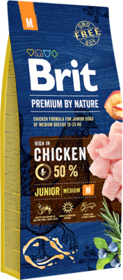 Brit Premium by Nature Chicken Junior Medium [M]