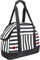 ibiyaya сумка-переноска черно-белая полоска
