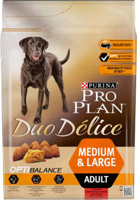 Pro Plan Duo Delice Medium & Large Adult Rich in Beef