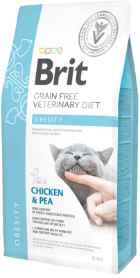 Brit Grain free Veterinary Diet Obesity Chicken & Pea Cat