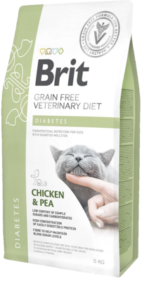 Brit Grain free Veterinary Diet Diabetes Chicken & Pea Cat
