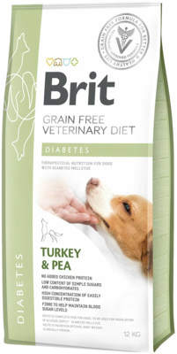 Brit Grain free Veterinary Diet Diabetes Turkey & Pea Dog