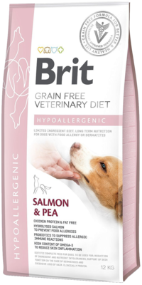 Brit Grain free Veterinary Diet Hypoallergenic Salmon & Pea Dog