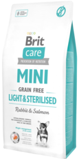 Brit Care MINI Grain Free Light & Sterilised Rabbit & Salmon