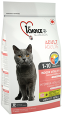 1st Choice Adult 1-10 Years Indoor Vitality Chicken Formula