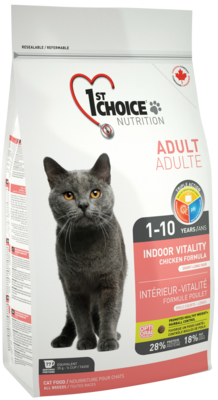1st Choice Adult 1-10 Years Indoor Vitality Chicken Formula