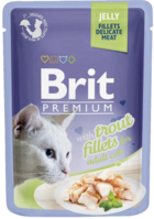 Brit Premium with Trout fillets for Adult Cats (в желе, пауч)
