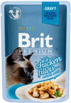 Brit Premium with Chiсken fillets for Adult Cats (в соусе,пауч)