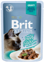 Brit Premium with Beef fillets for Adult Cats (в соусе,пауч)