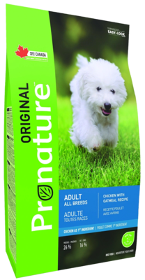 Pronature Original Adult All Breeds Chicken with Oatmeal Recipe