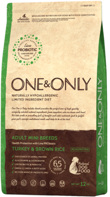 One&Only Adult Mini Breeds Turkey & Brown Rice