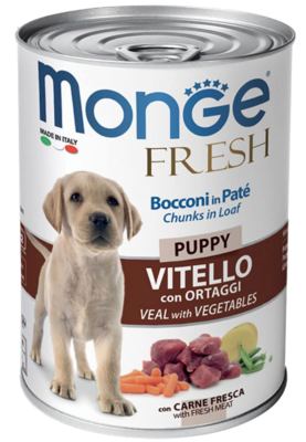 Monge Fresh Chunks in Loaf Puppy Veal with Vegetables (банка)
