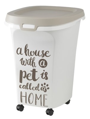 Moderna контейнер для корма передвижной Pet Wisdom серый