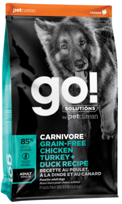 go! Carnivore Grain-Free Chicken Turkey + Duck Recipe Adult Dog