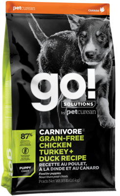 go! Carnivore Grain-Free Chicken Turkey + Duck Recipe Puppy