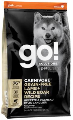 go! Carnivore Grain-Free Lamb + Wild Boar Recipe for Dog