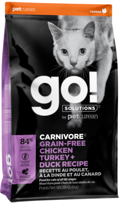 go! Carnivore Grain-Free Chicken Turkey + Duck Recipe for Cat