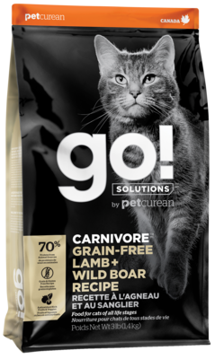 go! Carnivore Grain-Free Lamb + Wild Boar Recipe for Cat