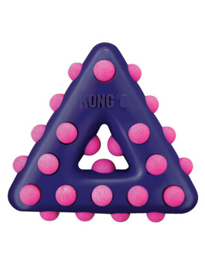 KONG игрушка для собак Dotz треугольник