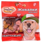 Мнямс Жевалки для собак с говядиной, ягненком Hearts&Bears