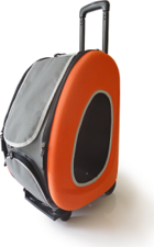 Ibiyaya складная сумка-тележка 3 в 1 оранжевая
