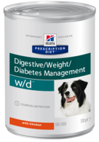 Hill’s Prescription Diet Digestive / Weight / Diabetes Management w/d with Chicken Dog (банка)