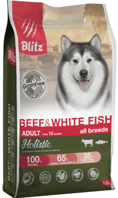 Blitz Holistic Beef & White Fish Adult All Breeds