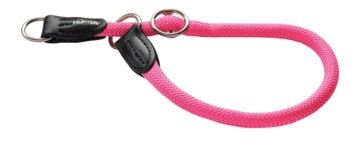 Hunter ошейник-удавка для собак Freestyle Neon нейлоновая розовый неон