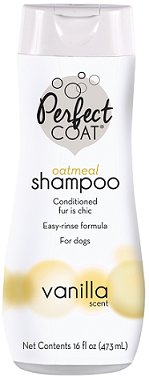 8in1 шампунь для собак PC Natural Oatmeal овсяный успокаивающий (для кожи), с ароматом ванили