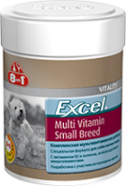 8in1 Excel Мультивитамины для взрослых собак мелких пород 70 таблеток