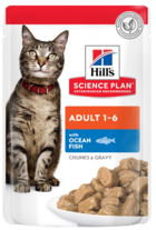 Hill's Science Plan Adult 1-6 with Ocean Fish (кусочки в соусе, пауч)