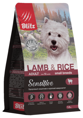 Blitz Lamb & Rice Adult Small Breeds Sensitive